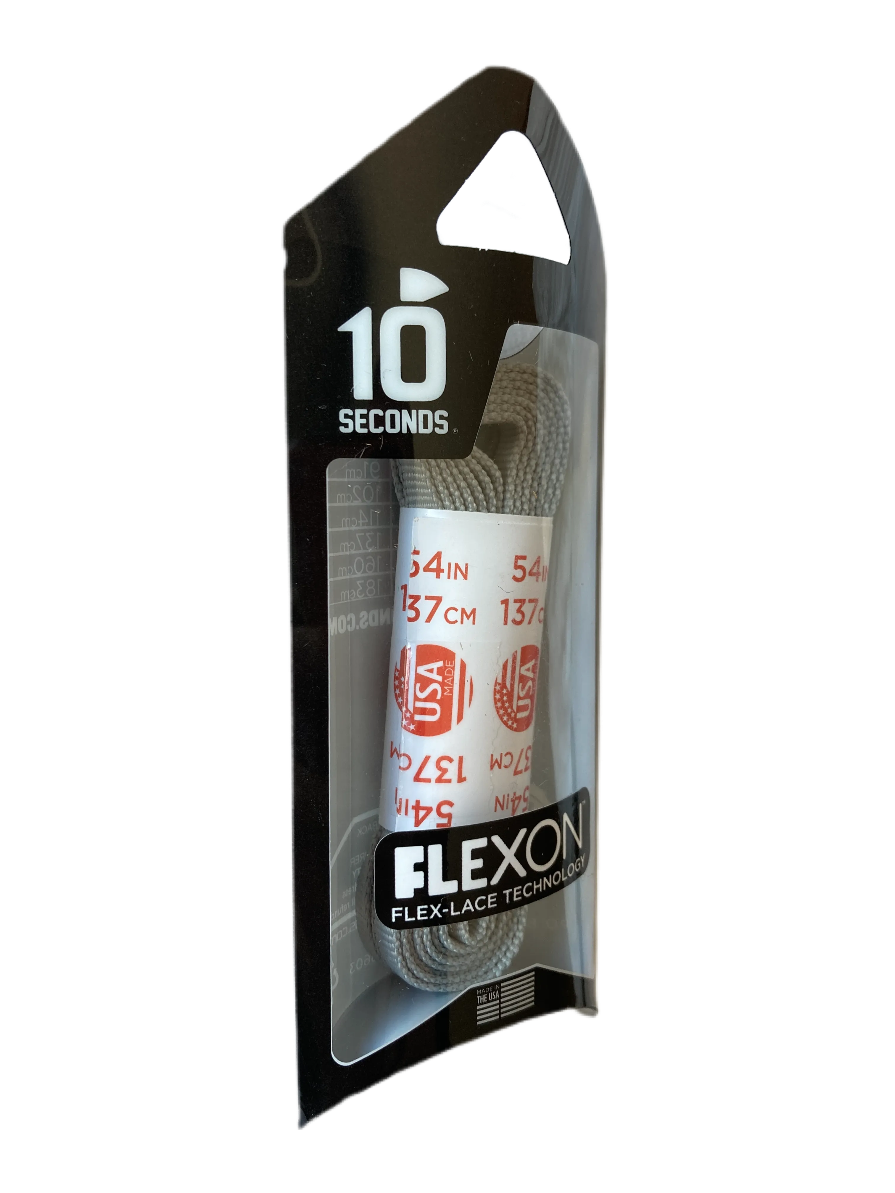 10 Seconds ® Flexon ™ Laces | Classic Grey