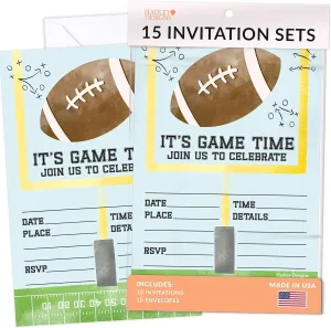 15 Football Birthday Invitations For Boys - Sports Birthday Invites For Boy, Football Birthday Party Invitations For Boys Birthday Invitations, Boy Birthday Invitations, Invitations For Birthday Party