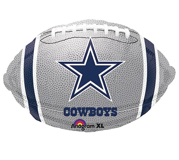 18" Dallas Cowboys Team Colors, Football Foil Balloon