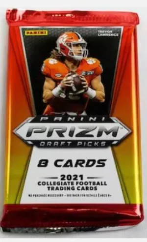 2021 Panini Prizm Collegiate Draft Picks Football Hobby Pack