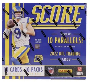 2022 Panini Score Football H2 Hybrid Box