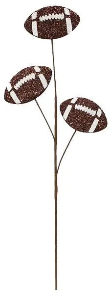 24" Glitter Triple Football Pick