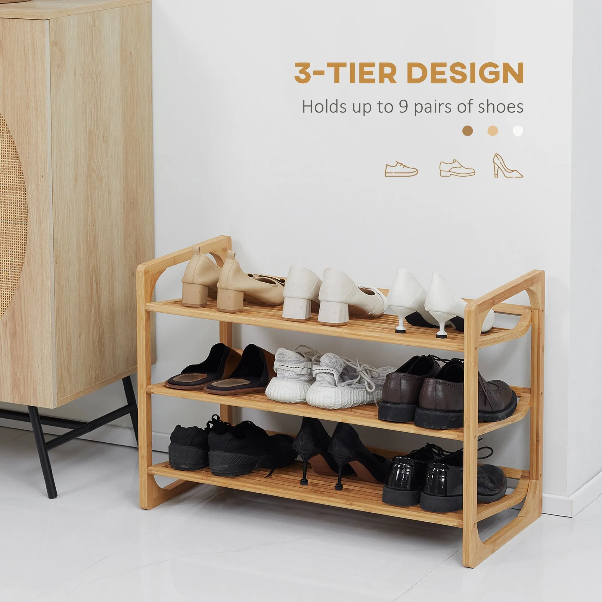 3-Tier Shoe Rack