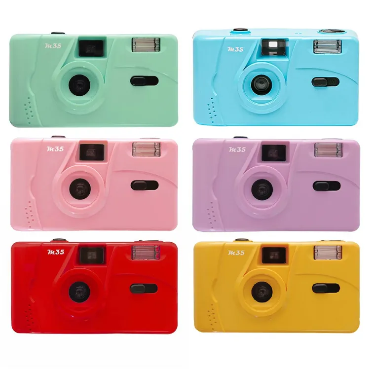 35mm Reusable Old Camera Non-Disposable Retro Old Film Camera Vintage Portable With Flash