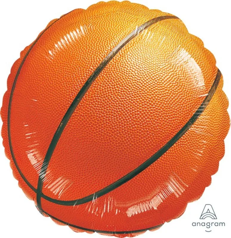 45cm Anagram Basket Ball Round Foil Balloon