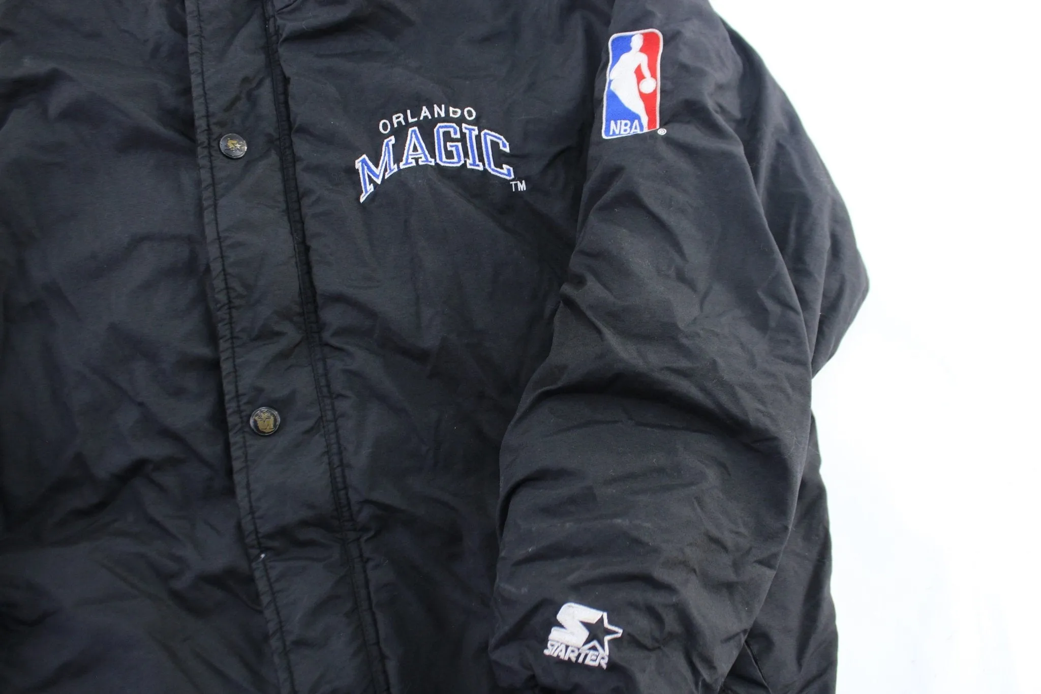 90's Orlando Magic Embroidered Starter Zip Up Jacket