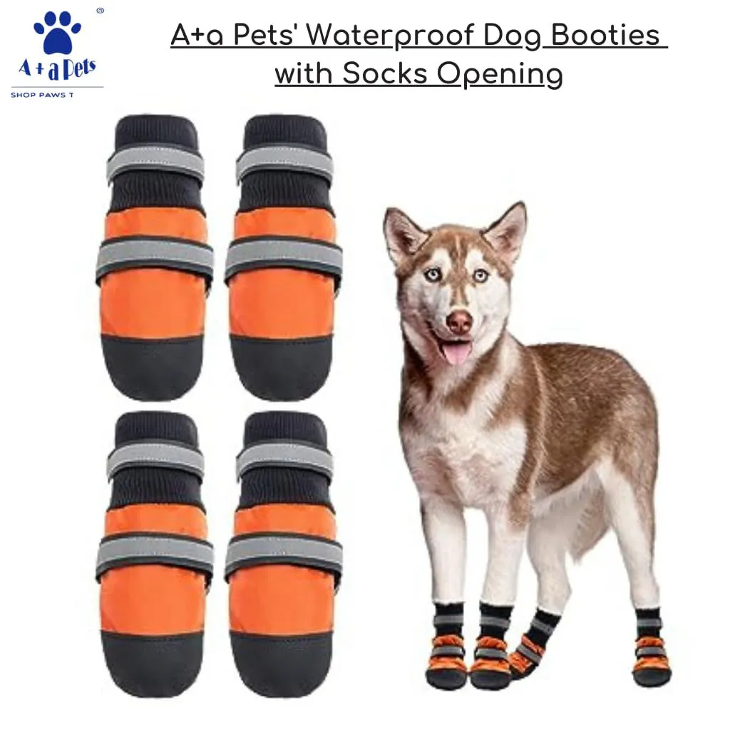 A a Pets' Premium Dog Boots for All-Weather Adventures - Blue