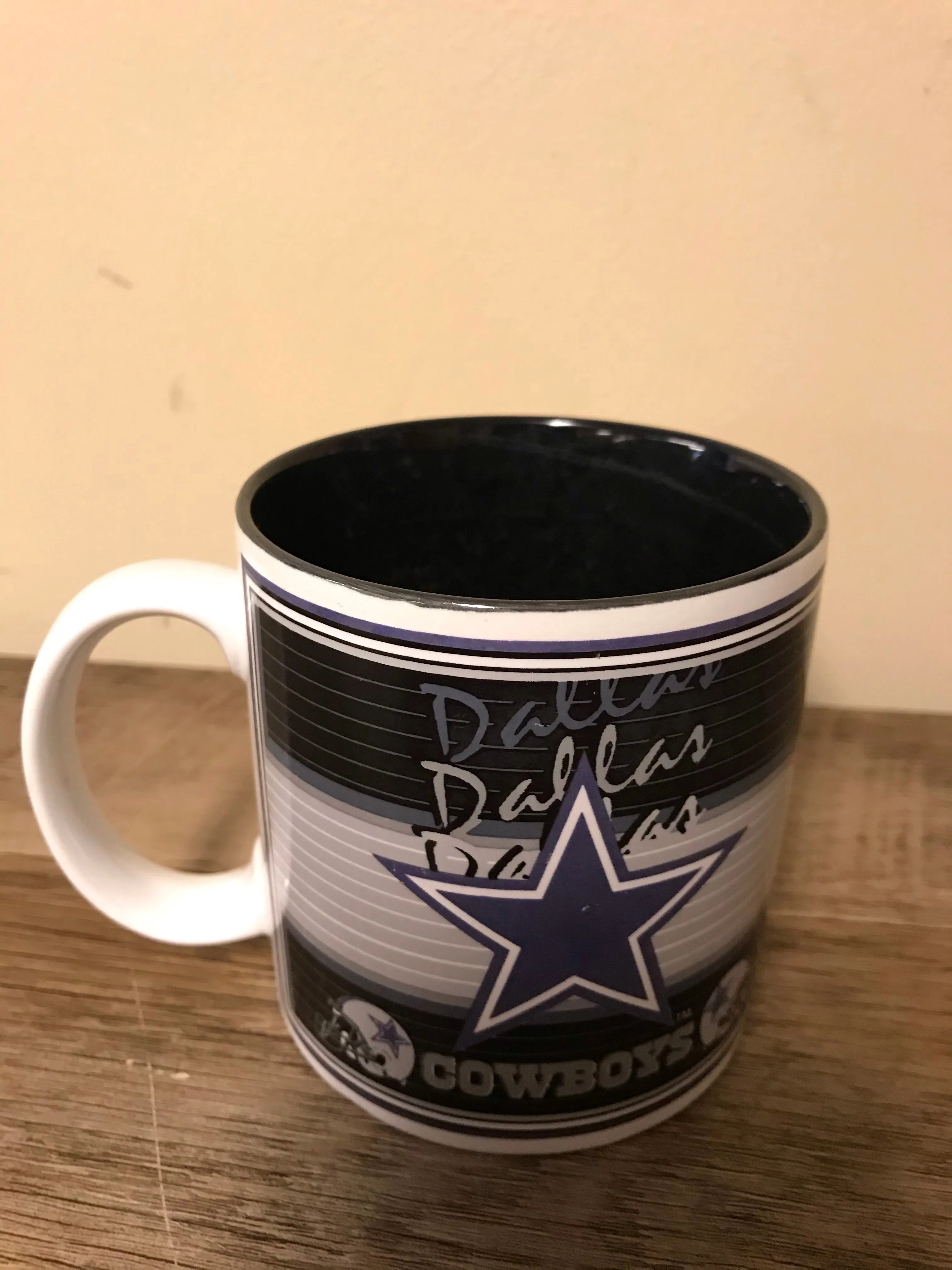 €a* Vintage NFL Dallas Cowboys Troy Aikman Ceramic Coffee Mug Cup 1993 Sports Impressions