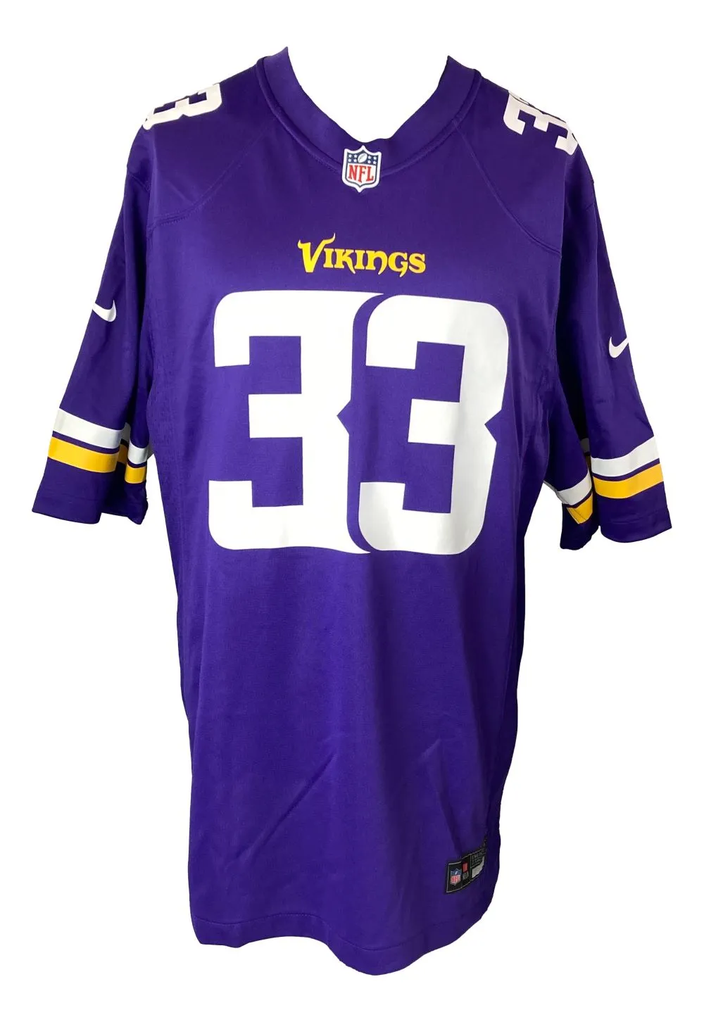 Aaron Jones Signed Minnesota Vikings Purple Nike Game Replica Jersey BAS ITP