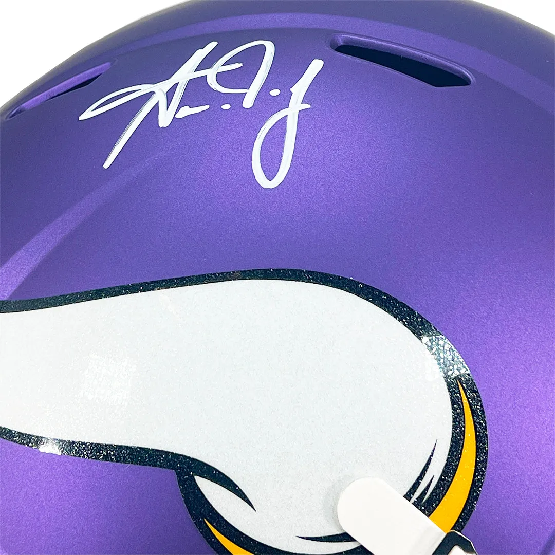 Aaron Jones Signed Minnesota Vikings Speed Full-Size Replica Football Helmet (Beckett)