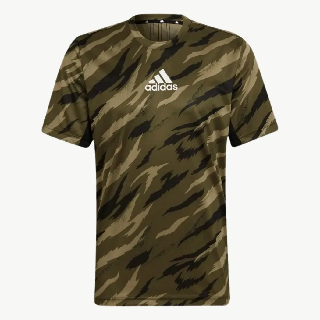 adidas AEROREADY Feelstrong Camo Sports Men's Tee