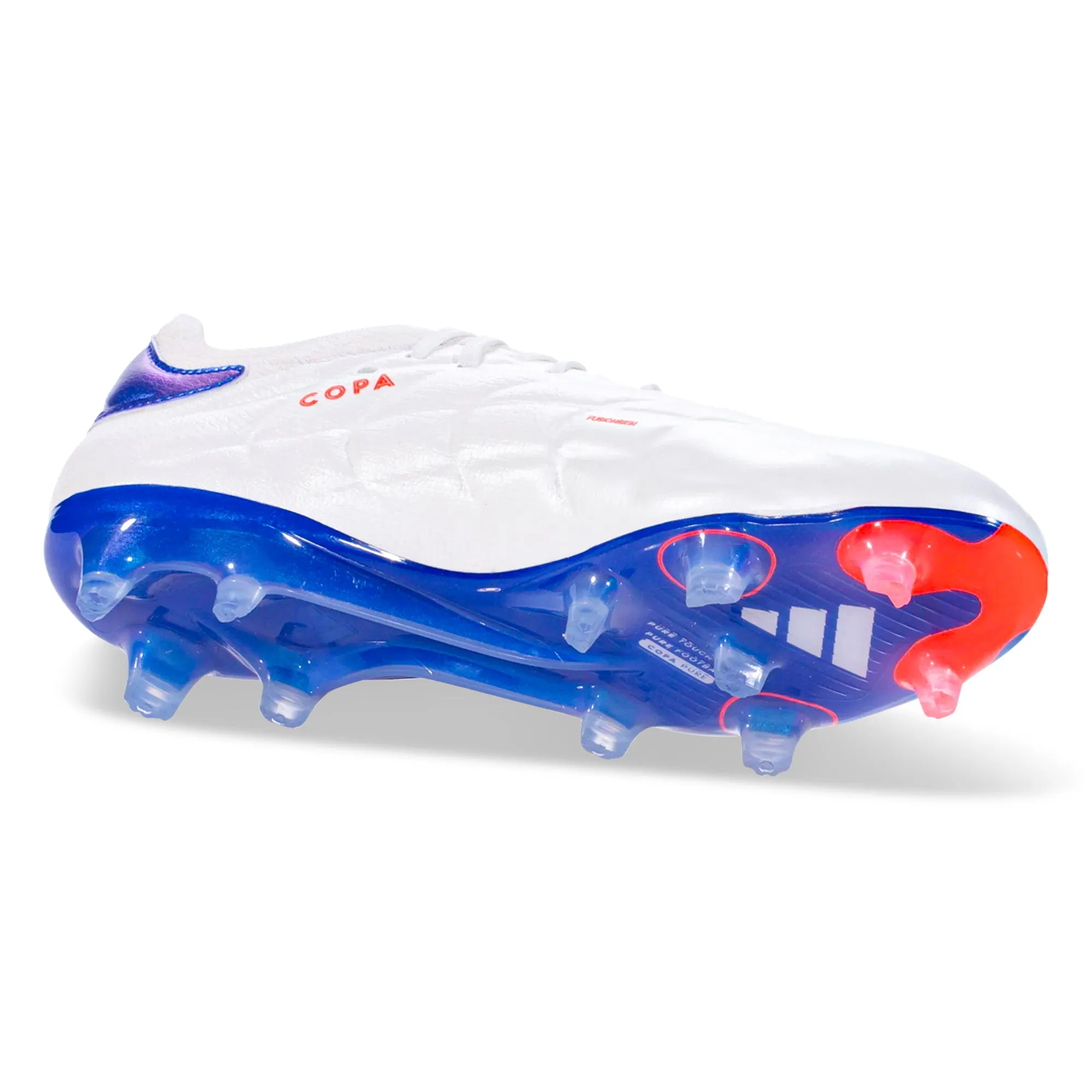 adidas Copa Pure 2 Elite FG (White/Lucid Blue/Solar Red)