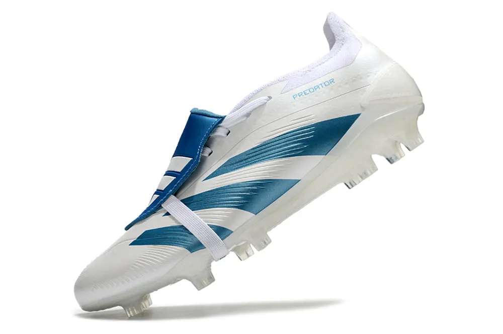 Adidas Predator Accuracy  Shoes - White | Metallic Blue - FREE SHIPPING WORLDWIDE