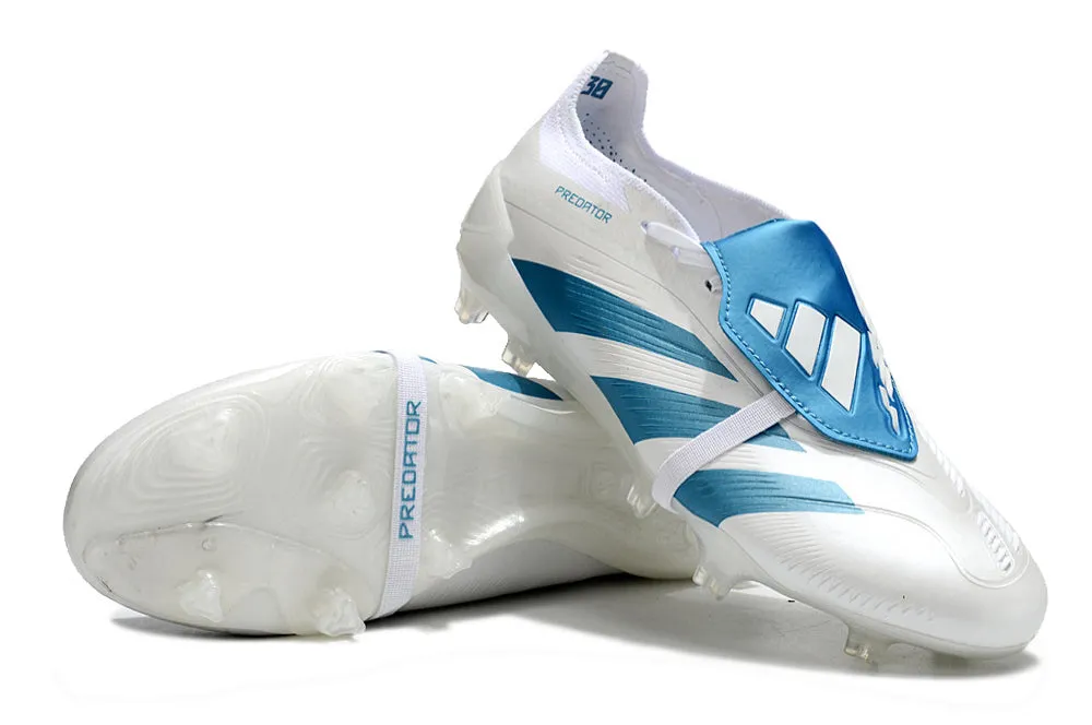 Adidas Predator Accuracy  Shoes - White | Metallic Blue - FREE SHIPPING WORLDWIDE