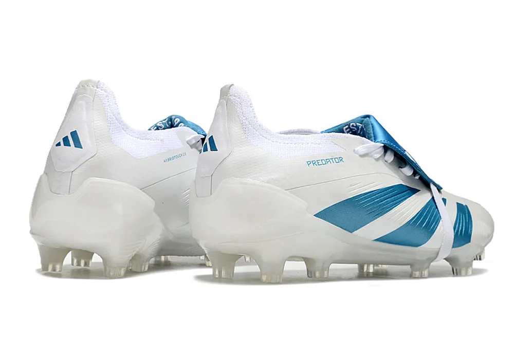 Adidas Predator Accuracy  Shoes - White | Metallic Blue - FREE SHIPPING WORLDWIDE