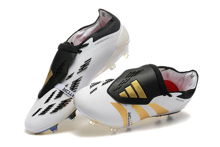 Adidas Predator Elite Shoes - White | Black | Gold - FREE SHIPPING WORLDWIDE