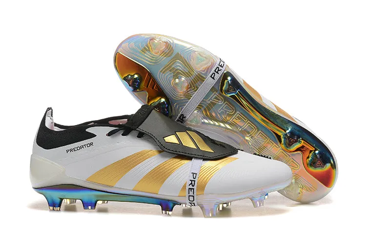 Adidas Predator Elite Shoes - White | Black | Gold - FREE SHIPPING WORLDWIDE