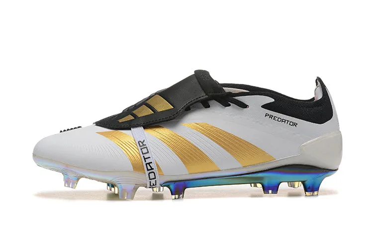 Adidas Predator Elite Shoes - White | Black | Gold - FREE SHIPPING WORLDWIDE