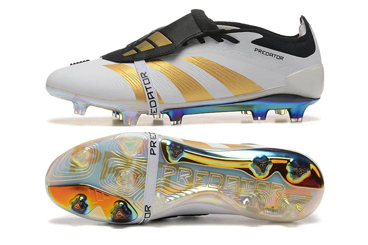 Adidas Predator Elite Shoes - White | Black | Gold - FREE SHIPPING WORLDWIDE