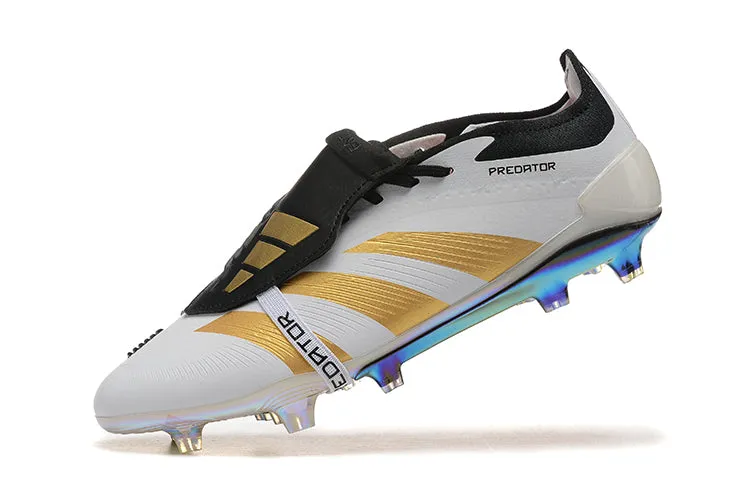 Adidas Predator Elite Shoes - White | Black | Gold - FREE SHIPPING WORLDWIDE