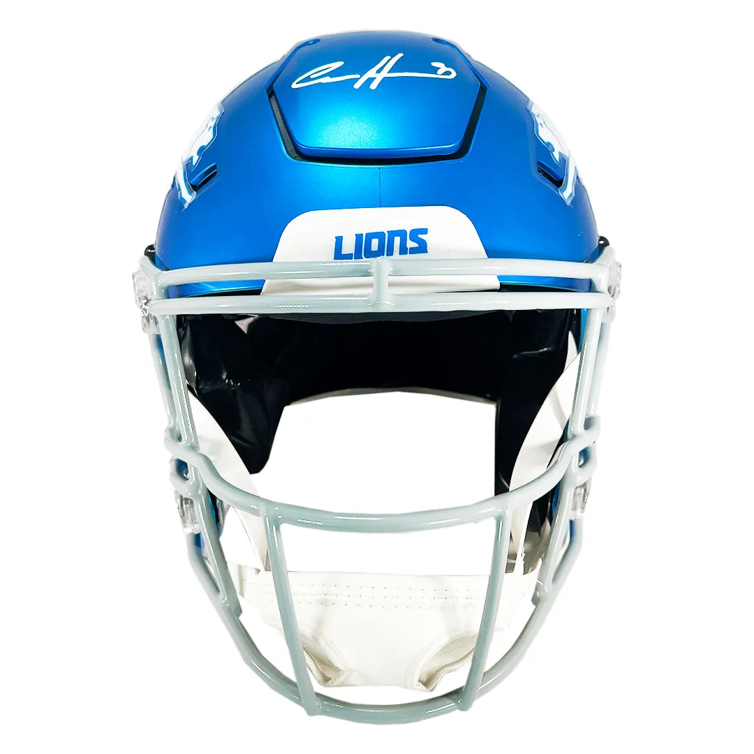 Aidan Hutchinson Signed Detroit Lions Authentic Alt 2023 SpeedFlex Full-Size Football Helmet (Beckett)