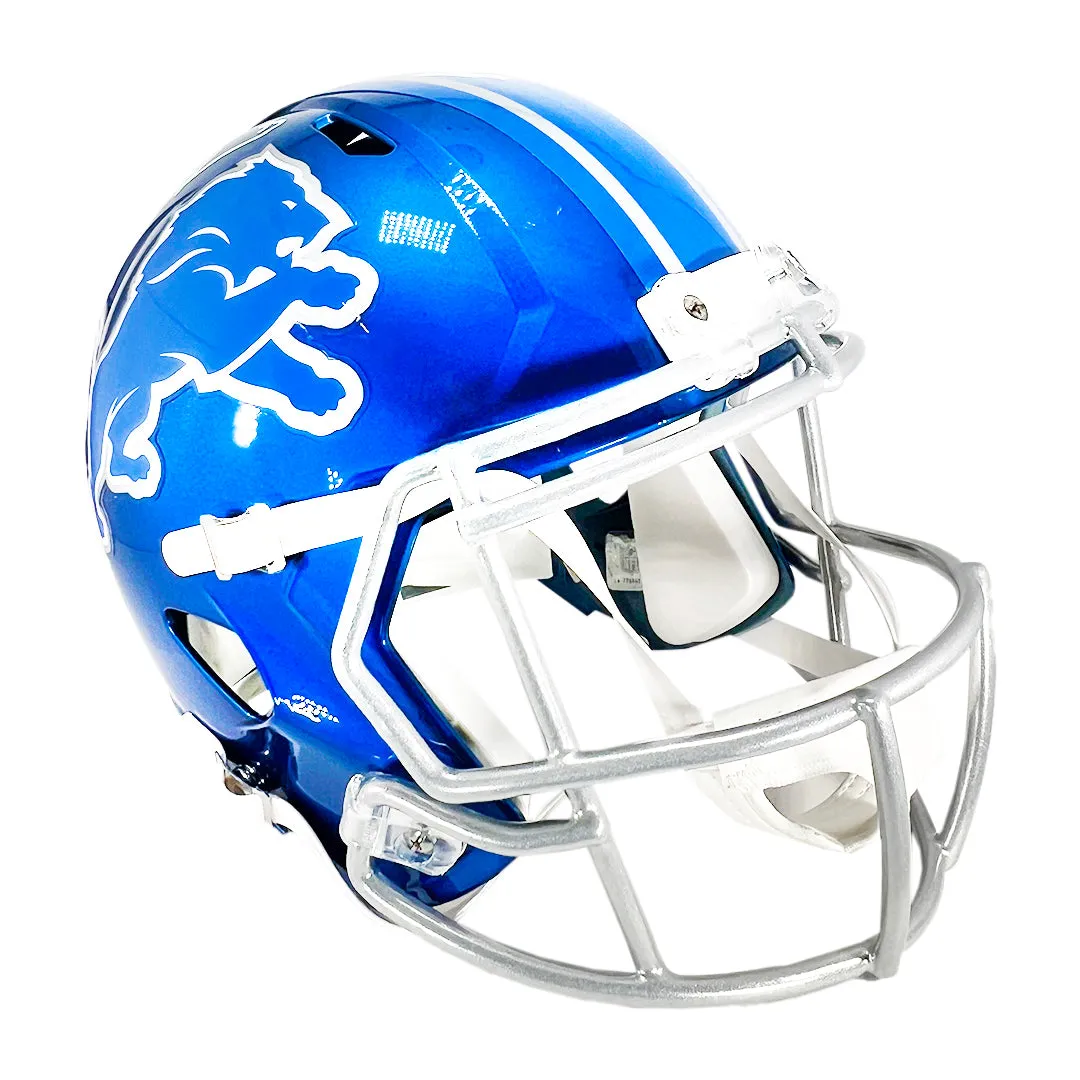 Aidan Hutchinson Signed Detroit Lions Flash Speed Full-Size Replica Football Helmet (Beckett)