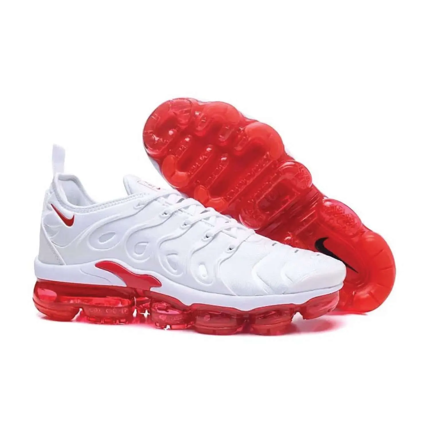 Air Vapormax Plus White University Red