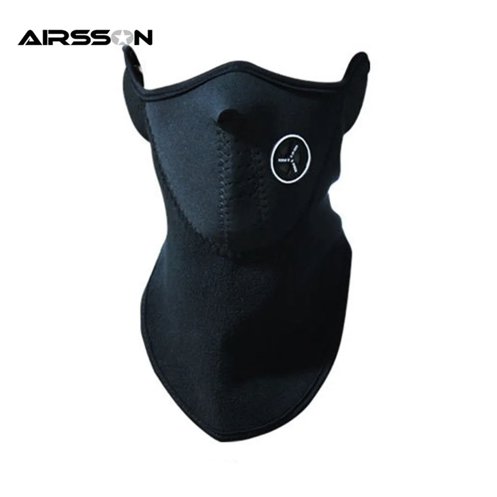 Airsoft Warm Fleece Bike Half Face Mask Cover Face Hood Protection Ski Cycling Sports Outdoor Winter Neck Guard Scarf Warm Mask