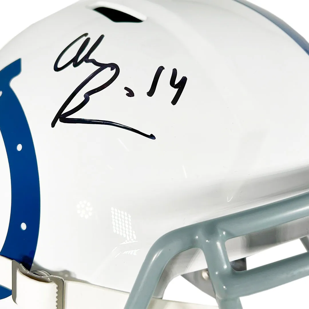 Alec Pierce Signed Indianapolis Colts Speed Full-Size Replica Football Helmet (JSA)