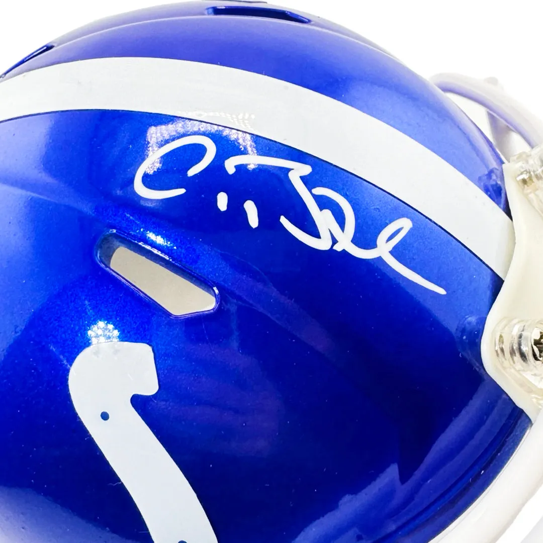 Antoine Bethea Signed Indianapolis Colts Flash Mini Football Helmet (JSA)