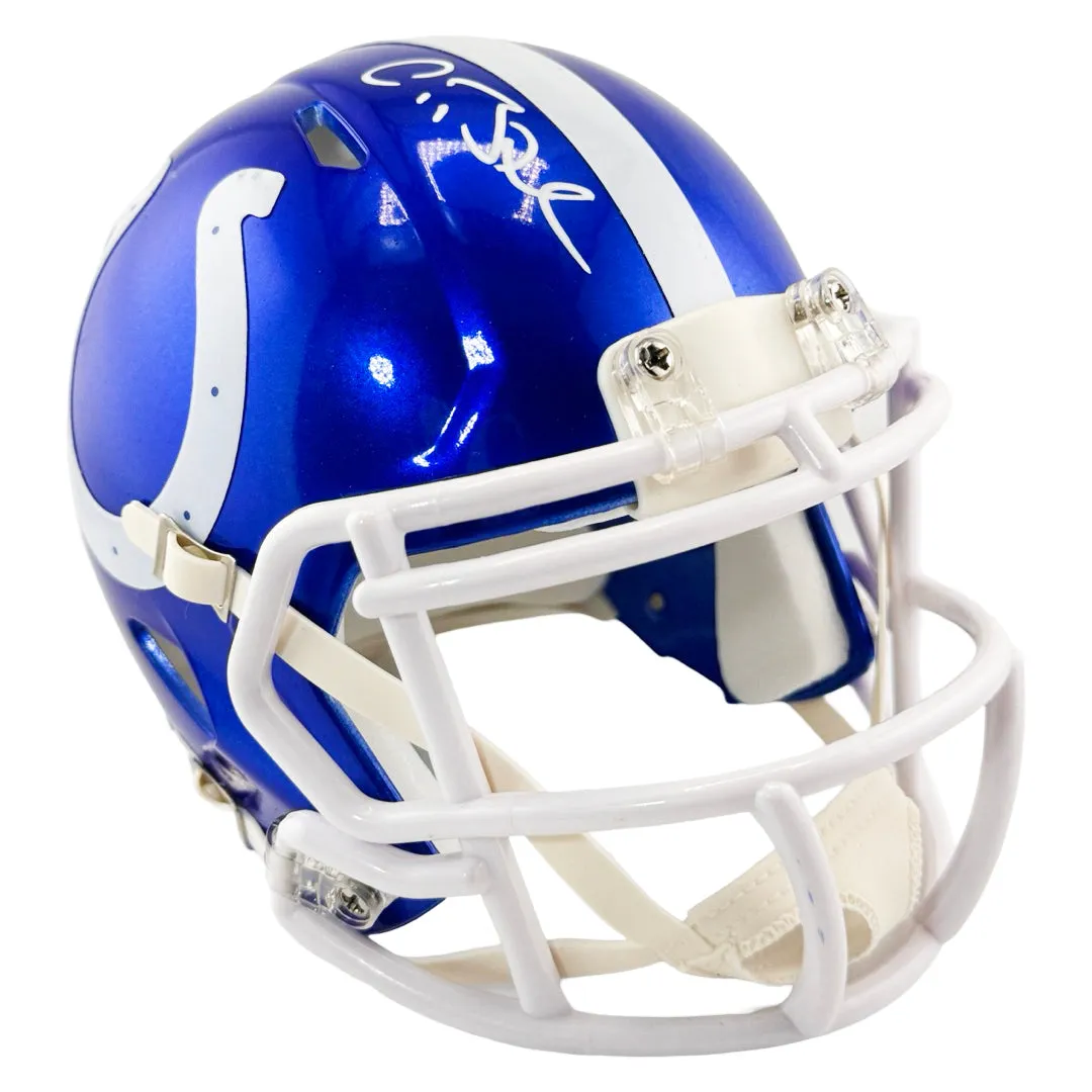 Antoine Bethea Signed Indianapolis Colts Flash Mini Football Helmet (JSA)