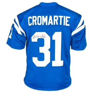 Antonio Cromartie Signed Indianapolis Royal Blue Football Jersey (JSA)