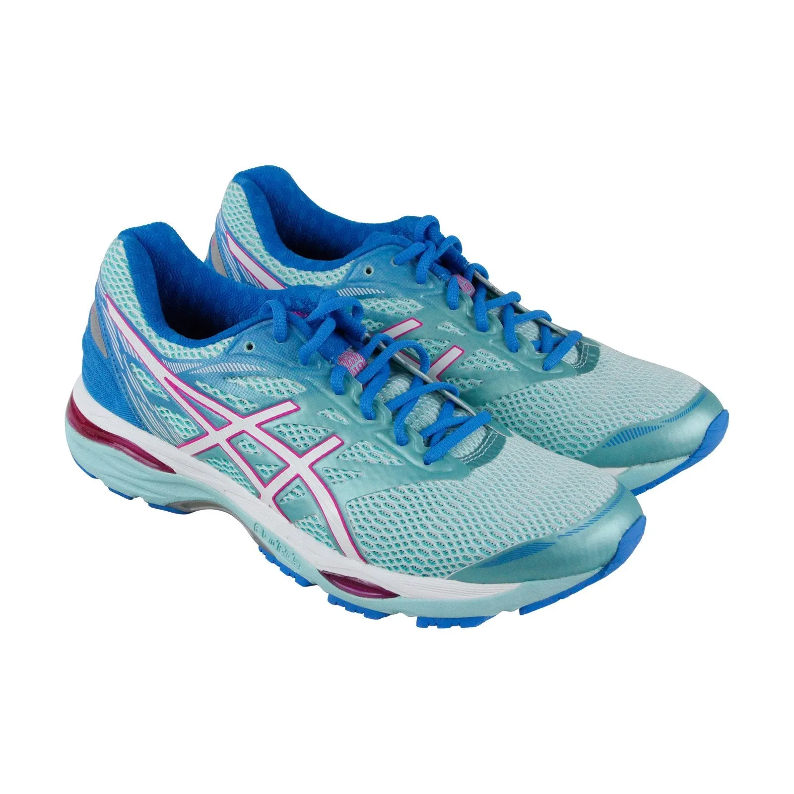 Asics Gel Cumulus 18 T6C8N-6701 Womens Blue Mesh Low Top Athletic Running Shoes