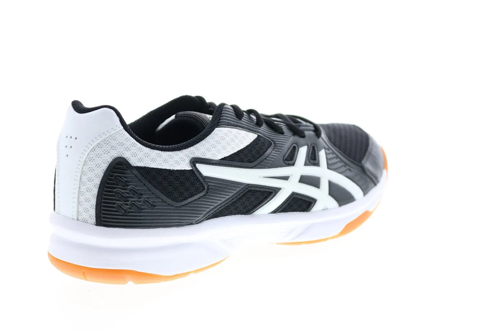 Asics Upcourt 3 1072A031-011 Mens Black Mesh Lace Up Athletic Volleyball Shoes