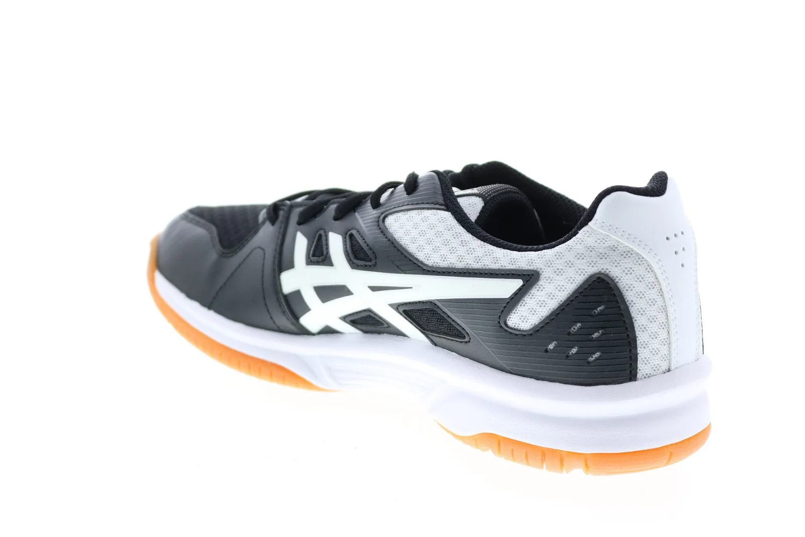 Asics Upcourt 3 1072A031-011 Mens Black Mesh Lace Up Athletic Volleyball Shoes