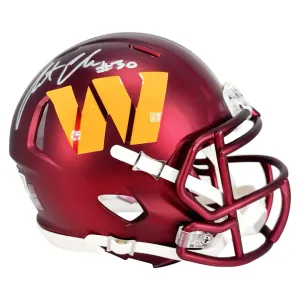 Austin Ekeler Signed Washington Commanders Speed Mini Football Helmet (Beckett)