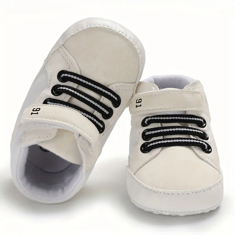 Baby Boys Lightweight Hook Loop Non Slip First Walker Sneaker Boots