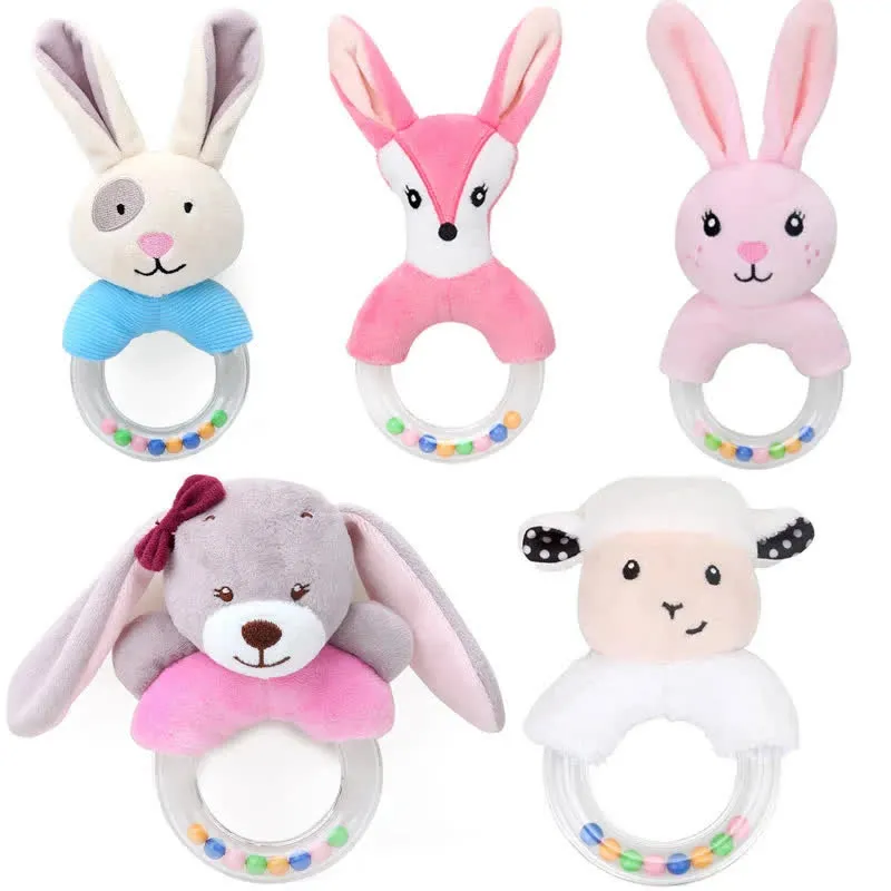 Baby Cartoon Animals Rattle Toys