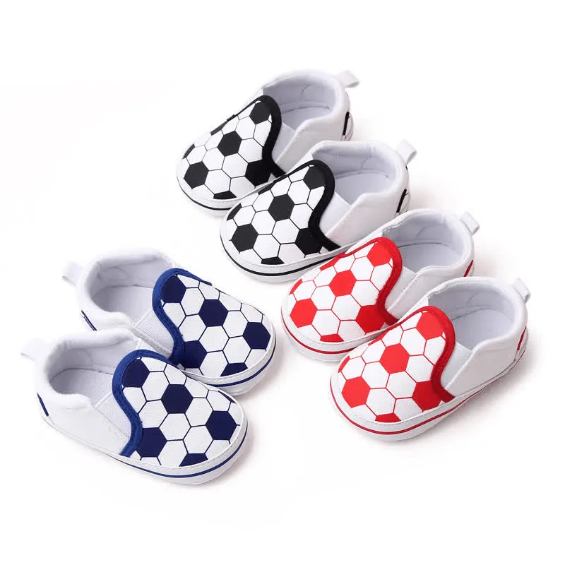 Baby Football Print Flat Sneakers