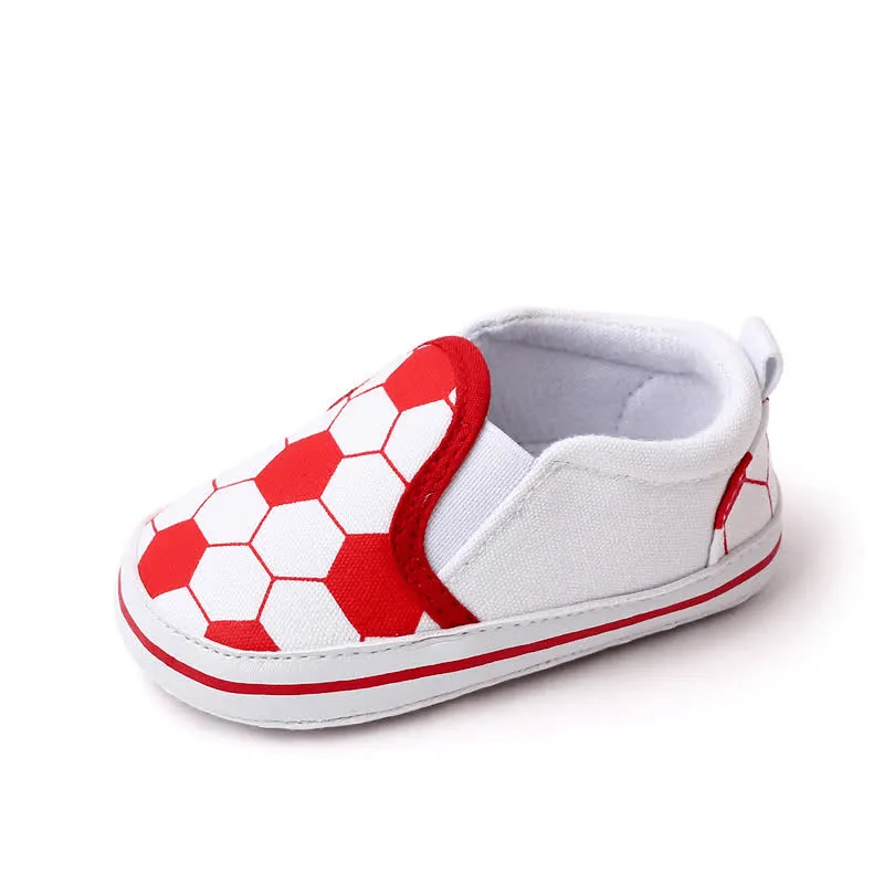 Baby Football Print Flat Sneakers