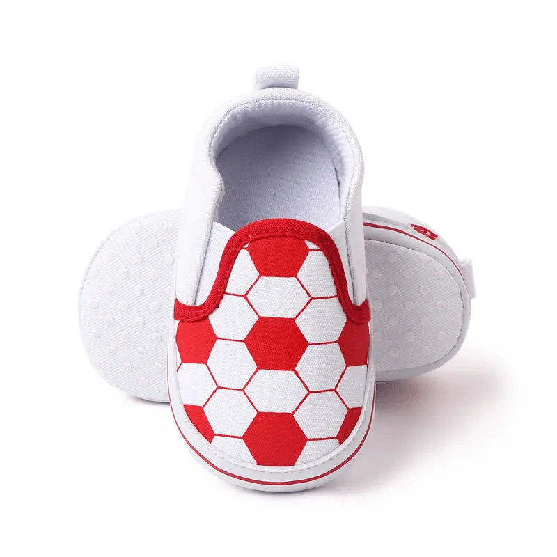 Baby Football Print Flat Sneakers