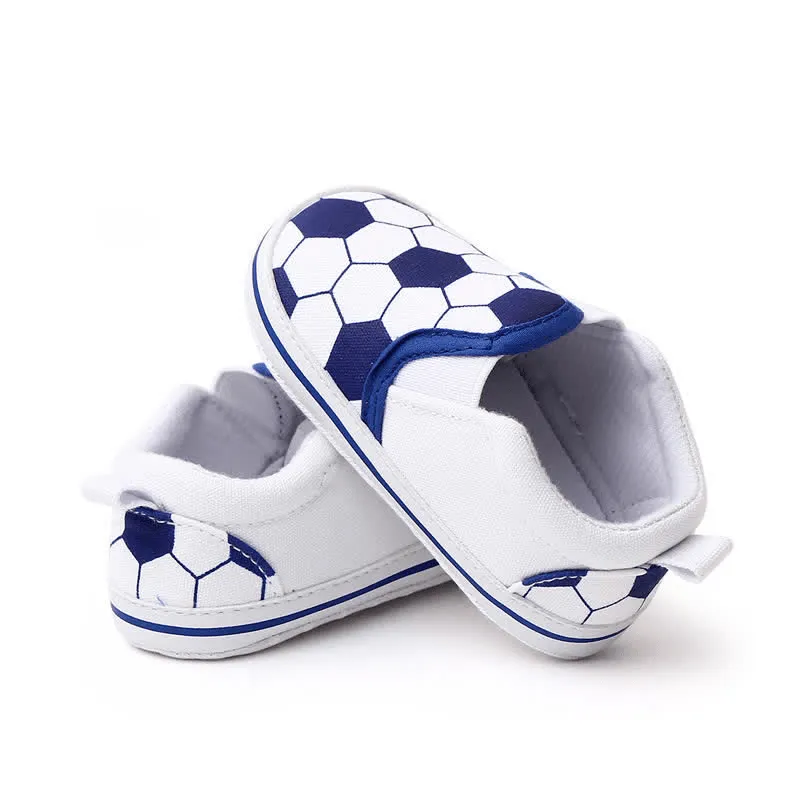 Baby Football Print Flat Sneakers