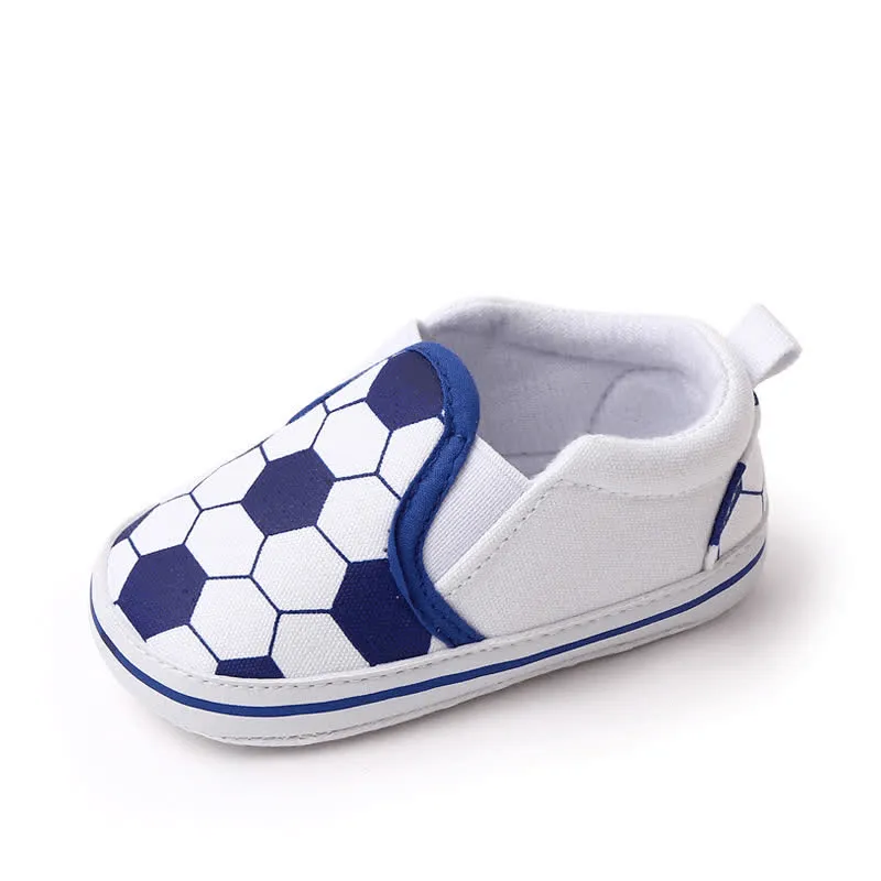 Baby Football Print Flat Sneakers