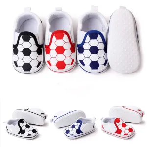 Baby Football Print Flat Sneakers