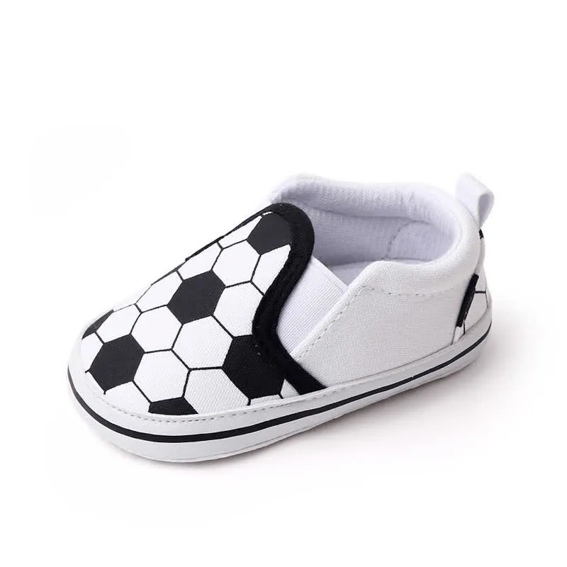 Baby Football Print Flat Sneakers