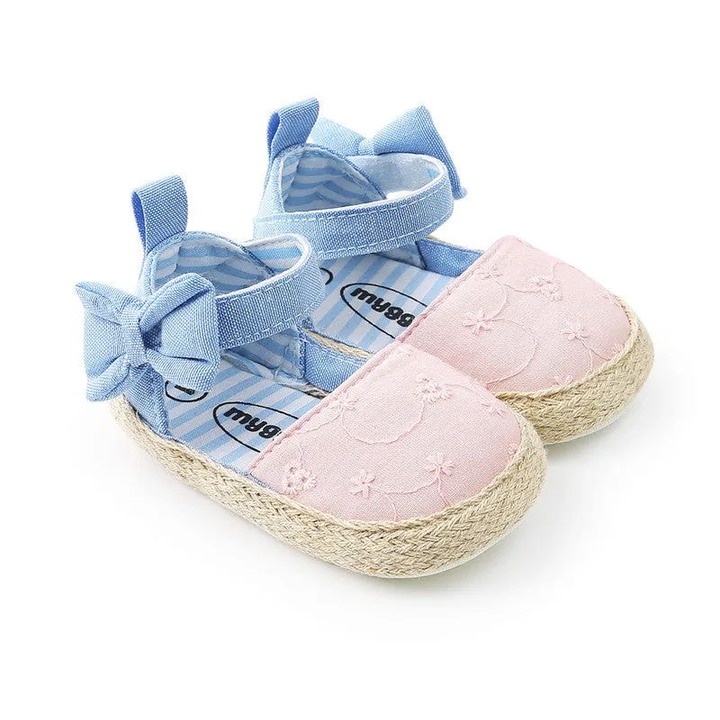 Baby Shoes Bowknot Breathable Baby Shoes Velcro