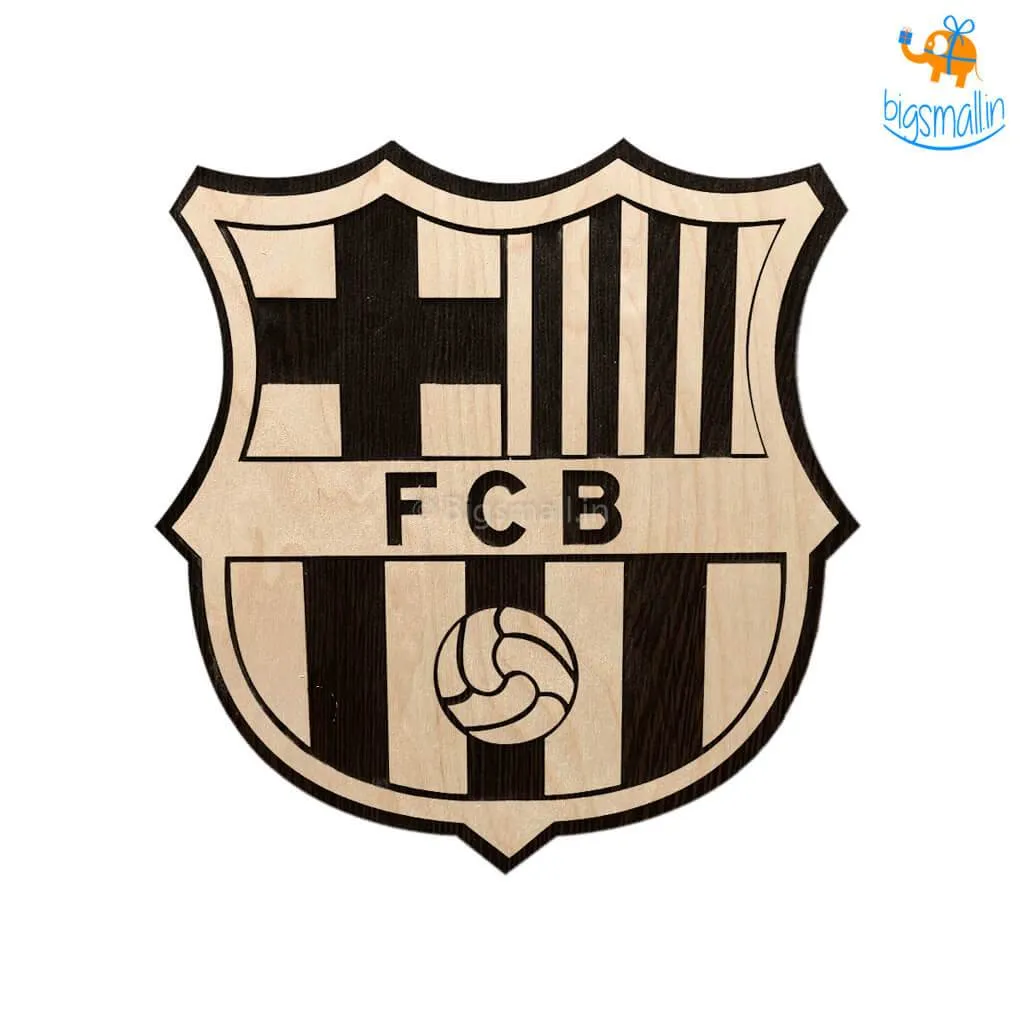 Barcelona Engraved Wooden Crest