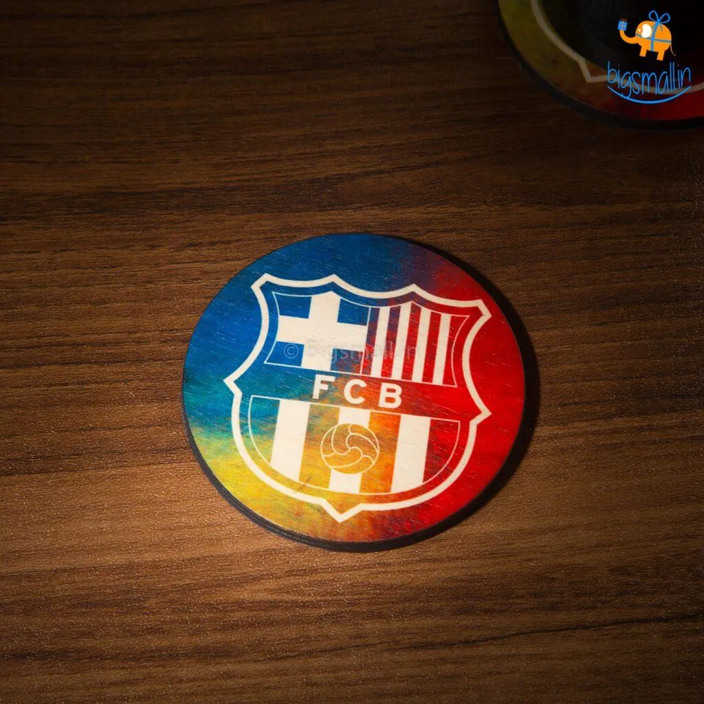 Barcelona Wooden Coasters - Set of 4