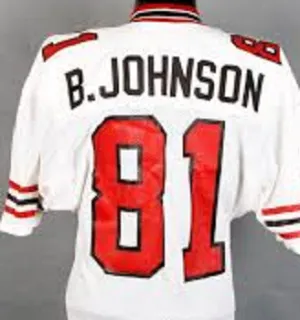 Billy White Shoes Johnson Atlanta Falcons Throwback Football Jersey