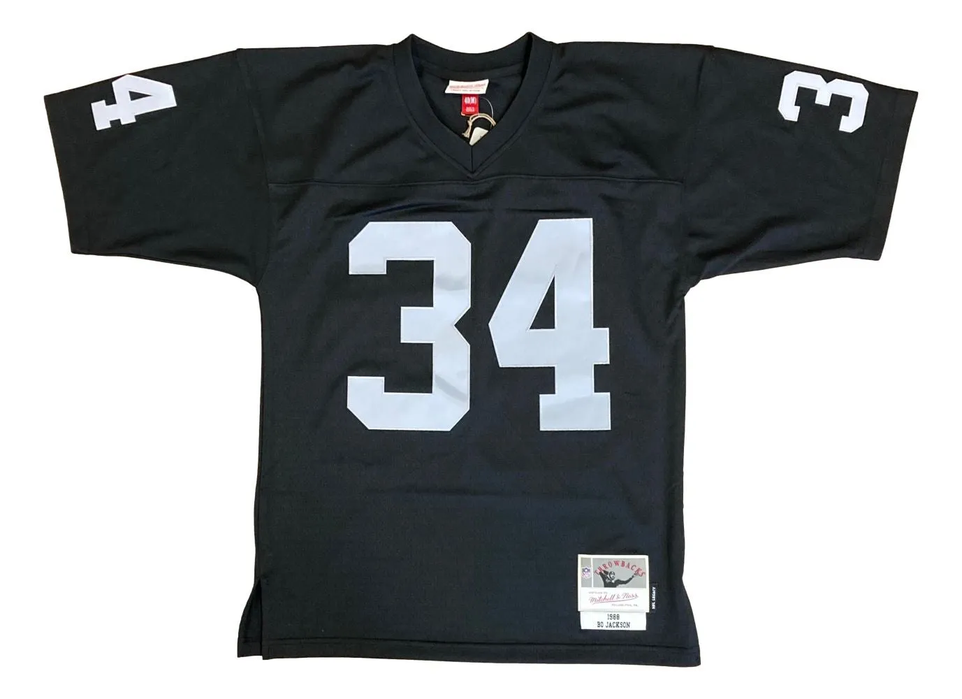 Bo Jackson Signed Oakland Raiders Mitchell & Ness Replica Jersey BAS ITP